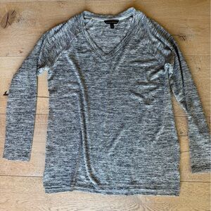 Banana Republic Black and White V-Neck Sweater